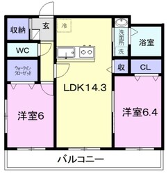 ラ　ヴィ　ベールの物件間取画像